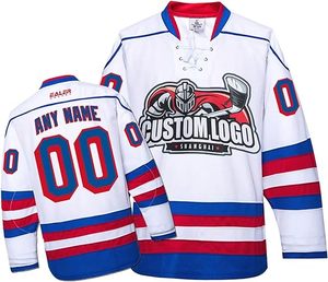 Personalizado jersey de hockey sobre hielo bordado nombre del equipo y número hockey sobre hielo 2025 personalizado blanco uniforme en blanco - Product Image 2