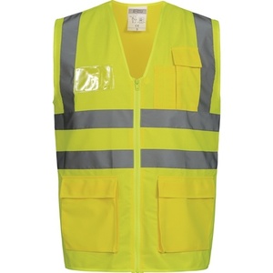Chaleco de Alta Visibilidad Amarillo ALBIN, Cumple con ISO 20471 y 13688, Marca SAFESTYLE, Talla M, Equipo Esencial de Seguridad y Supervivencia - Product Image 1