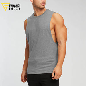 Personnalisé hommes coton sans manches gilet débardeurs Fitness musculation Fitness vêtements de sport col rond haut pour hommes Sublimation couleur - Product Image 6