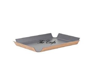 Plateau de service de couleur noire en fer avec restaurant de qualité exclusive et collations au chocolat Hotelware et plateau de nourriture - Product Image 4