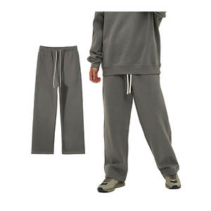 Pantalon pour homme Ceinture élastique Pantalon de jogging avec rayures incurvées Design Coton Polyester Deux poches pour l'extérieur - Product Image 2