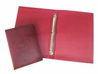 Porte-menu de restaurant et de bar en cuir PU bleu durable de haute qualité, format A4, avec logo personnalisé, M & Z IMPORTS certifié ISO9001:2015