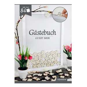 Libro de Visitas para Boda en Marco con Hojas de Trébol para Escribir Mensajes - Product Image 4