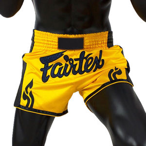 Prix de gros Short de boxe Muay Thai coupe ajustée Fairtex de haute qualité Short de Muay Thai confortable à la taille élastique - Product Image 6