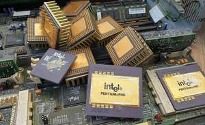 Processeur en céramique Intel Pentium d'occasion, CPU de déchets informatiques, déchets électroniques pour la récupération de métaux - Product Image 6