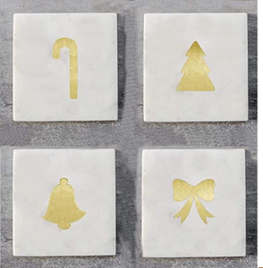 Sous-verres uniques en fusion de marbre et de bois avec une jointure en laiton en forme de nœud papillon. Article disponible à prix de gros. - Product Image 3