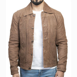 2025 Most Hot Selling <b>Men</b> <b>s</b> <b>Suede</b> Leather Trucker <b>Jacket</b> Western Style Cowboy Leather <b>Suede</b> <b>Jacket</b> Trucker <b>Suede</b> <b>Jacket</b> for <b>Men</b> - Product Image 6