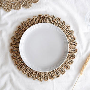 Set de table en jonc de mer floral au design unique avec le prix le moins cher set de table en paille de raphia pour tables de décoration - Product Image 2