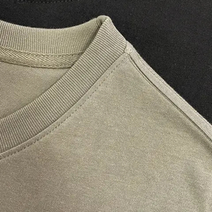 T-shirt unisexe décontracté confortable en coton 100% pur, couleur unie, personnalisable, 220 grammes - Product Image 4