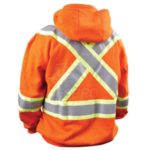 Chaqueta de seguridad de poliéster transpirable de alta calidad y alta visibilidad con diseño personalizado y servicio OEM - Product Image 2