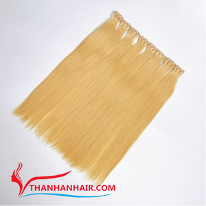 ราคาโรงงาน ผมต่อแบบเทป Remy สีบลอนด์ตรงธรรมชาติ เกรดพรีเมียม คุณภาพสูงสุด ผมแท้เวียดนาม ไม่พันกัน ขนาดใหญ่ - Product Image 4