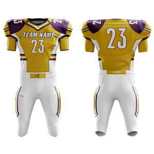 Uniforme de football américain imprimé par sublimation, fabriqué professionnellement, nouveau design 2026, disponible dans toutes les tailles - Product Image 1