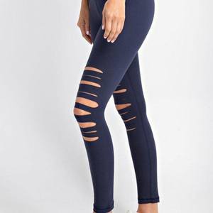 Premium <b>Thick</b> <b>High</b> <b>Waist</b> Ripped Distressed Workout Running Yoga <b>Leggings</b> Tummy Control <b>Leggings</b>-Winter Premium <b>Leggings</b> - Product Image 3