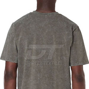 2025 dernier style meilleur matériel fait t-shirt de lavage à l'acide pour hommes Offre Spéciale t-shirts de lavage à l'acide pour hommes - Product Image 6