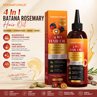 Minyak Rambut Private Label, Batana Rosemary Pumpkin Seed Castor 4 in 1 Perawatan Kulit Kepala & Rambut Rontok, Menutrisi & Mendukung Pertumbuhan Rambut