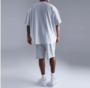 2024 OEM Custom Summer Wear Solid <b>Men</b> Printed Gym Wear Cotton <b>Short</b> Set <b>Mens</b> <b>T</b>-<b>shirt</b> <b>Shorts</b> Set - Product Image 3