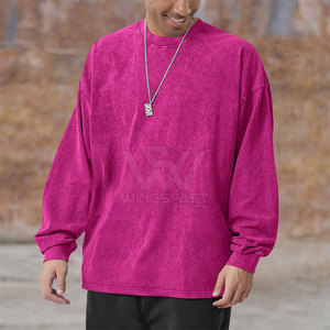 Sudadera ligera con lavado ácido para hombre, ropa informal básica de alta calidad, sudadera con lavado ácido para hombre - Product Image 3