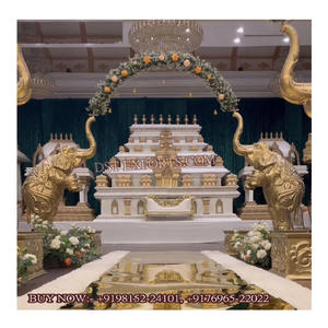 Grand Gopuram Mandap กับช้างตกแต่งทางเข้างานแต่งงานอินเดีย Manavarai Mandapam Tamilian Manavarai Mandap สำหรับออสเตรเลีย - Product Image 1