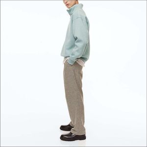 Demi fermeture éclair sweat hommes hiver chaud polaire hauts hommes sweats pull décontracté mode couleur unie sweat - Product Image 4