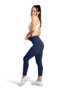 Women <b>High</b> <b>Waist</b> Seamless Yoga <b>Leggings</b> Full Length Solid Color Pockets Four-Way Stretch Elastic <b>Waist</b> Breathable Spandex - Product Image 3