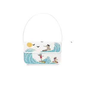 Bolso de mano con cuentas de colores y detalles de bordado artístico, bolso de mano de moda con bordado de cuentas y trabajo artesanal único - Product Image 4
