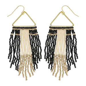 100% Glass Beads <b>Earrings</b> For Women With Elegant Design High Quality Craftsmanship Lightweight And Comfortable For Long Wear - Product Image 3