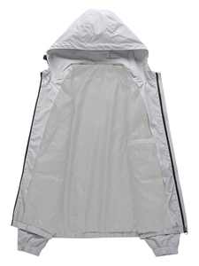 Customizable Men's Windbreaker Jacket with Full Design Trendy Logo on Front Made in - Product Image 3