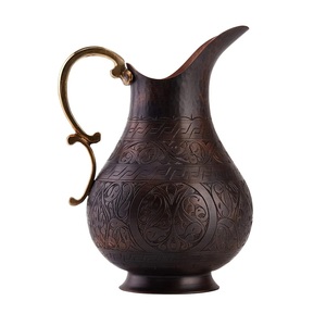 Pichet à eau en cuivre de conception à haute relief Pichet à boire en cuivre massif Hôtels et restaurants Pichet à eau décoratif en cuivre - Product Image 2
