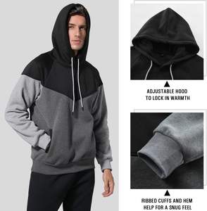 Sweat à capuche épais pull hommes 420 GSM coton polaire conception personnalisée plaine surdimensionné Streetwear sweat lourd intérieur chaud - Product Image 5