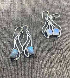 Pendientes de Piedra Lunar Renovada, Latón, Joyería Vintage Hecha a Mano, Certificado IGI, Surgyan Saini, Temporada de Verano, Boda - Product Image 2