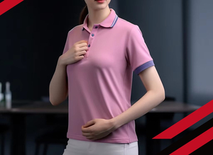 Chemise décontractée à manches courtes pour femme avec logo personnalisé et taille personnalisée - Product Image 3