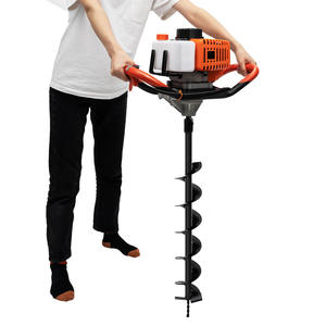 52cc 2-Stroke Air-Cooled Gas-Powered Industrial DIY Earth Auger Stainless Steel <b>Post</b> <b>Hole</b> <b>Digger</b> 63cc Engine Displacement - Product Image 1