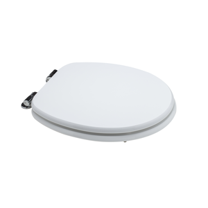 Abattant de toilette universel en MDF laqué blanc à fermeture douce - Product Image 1