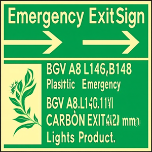 ป้ายทางออกฉุกเฉิน BGV A8 L148xB148 มม. ผลิตภัณฑ์ไฟฉุกเฉินพลาสติก - Product Image 2