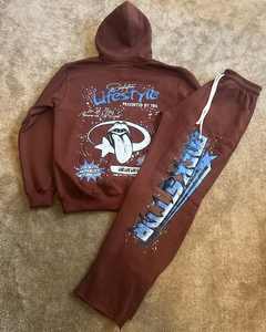 ชุดสเวตเตอร์ของผู้ชายผ้าคอตตอนสีล้วนระบายอากาศได้ดีสวมใส่สบายเหมาะกับฤดูหนาวเป็นมิตรกับสิ่งแวดล้อม - Product Image 1