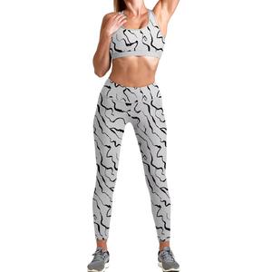Ventes en gros de nouveaux arrivages de soutien-gorge de sport sans couture à impression par sublimation 3D, leggings de course, leggings de sport, leggings de fitness - Product Image 1