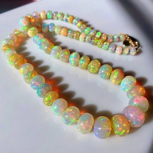 ลูกปัดโอปอลธรรมชาติเอธิโอเปียเกรด AAA+ หลายสี ขนาด 6-10 มม. รูปทรงกลมแบน รุ่นเมห์ราจูดิน เจ็มส์ หมายเลข 004 พร้อมใบรับรองจากผู้เชี่ยวชาญ - Product Image 2