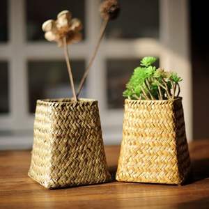 แจกันดอกไม้หวายดีไซน์เนอร์งานฝีมือสุดหรูสำหรับโรงแรมพื้นที่นั่งเล่นตกแต่งหรูหรา - Product Image 1