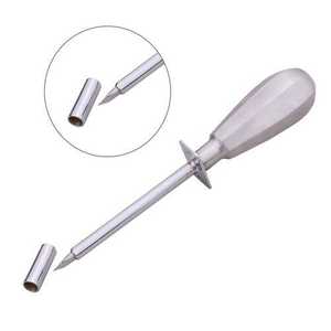 Manche de canule trocart en acier inoxydable réutilisable pour le contrôle de l'engorgement chez le bétail, qualité supérieure, certifié CE, instrument vétérinaire - Product Image 5