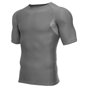 Service OEM Rash Guard pour hommes, manches courtes, col rond, pull d'entraînement, vêtements de sport, avec design personnalisé, Rash Guard à manches courtes - Product Image 2