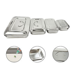 Caja de Acero Inoxidable para Instrumentos Médicos, Bandeja de Esterilización con Tapa para Instrumentos Quirúrgicos Veterinarios - Product Image 5
