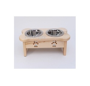 ชามอาหารสุนัขพร้อมขาตั้งไม้สำหรับใช้ในสวนชามอาหารสุนัขแมวและสุนัขดีไซน์ที่ดีที่สุด - Product Image 6