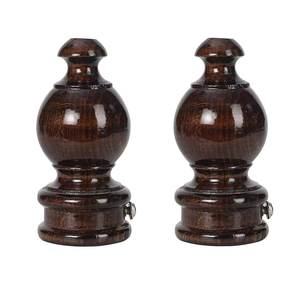 <b>Curtain</b> Rod <b>Bracket</b> <b>Wooden</b> Rod Drapery <b>Curtain</b> Single <b>Bracket</b> Natural Color Home Decorative <b>Curtain</b> Accessories - Product Image 4