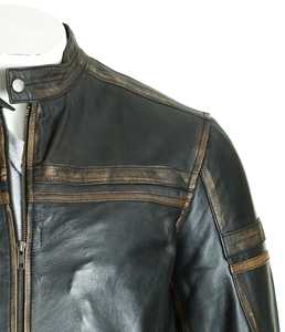 Veste d'hiver pour hommes Top Design avec col montant manches longues 100% cuir de haute qualité personnalisable prix raisonnable - Product Image 3