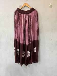 2024 Fabricación Multi Color Tie Dyed Falda larga Mujeres Wrap Falda para verano Diseñador Vestido de mujer - Product Image 3