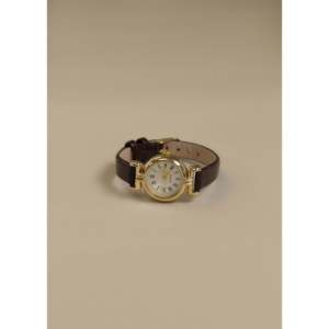 Vintage Luxury Quartz <b>Watch</b> with Circle Dial and Stainless Steel Band Ladies' Style Featuring Glass <b>Case</b> Back - Product Image 2