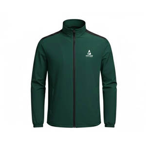 เสื้อแจ็คเก็ตกอล์ฟฤดูหนาวสำหรับผู้ชาย คอตั้ง มีโลโก้ด้านหน้า แห้งเร็ว เป็นมิตรกับสิ่งแวดล้อม ระบายอากาศได้ดี เหมาะสำหรับการฝึกซ้อมกอล์ฟ กิจกรรมกลางแจ้ง - Product Image 1