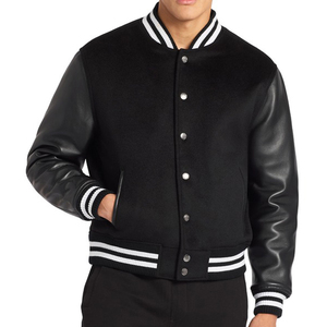 Veste universitaire classique personnalisée, style bomber, veste de baseball, veste d'équipe scolaire, veste en laine/cuir, veste universitaire pour garçons - Product Image 1