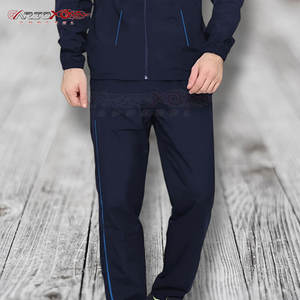 Survêtement de jogging d'hiver pour homme Ensemble deux pièces Veste à cordon de serrage Pantalon de jogging Respirant Léger 100% Polyester pour l'entraînement - Product Image 3