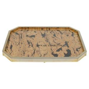 Bandeja de servicio de comida de artículos de cocina de mármol blanco de gran venta, bandeja de servicio de comida decorativa para restaurante y Hotel para boda - Product Image 4